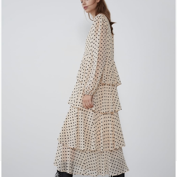 Polka Dot Tiered Maxi Dress - Picture 2 of 2